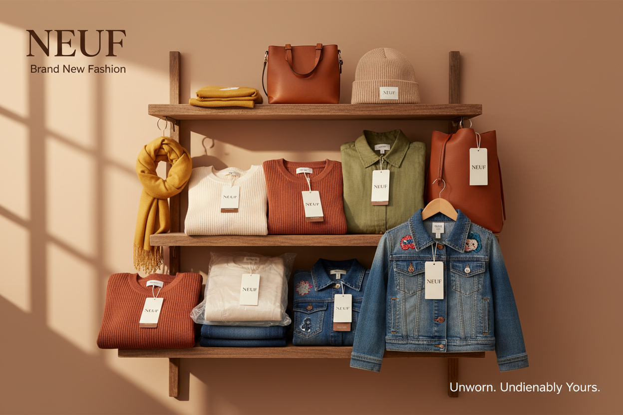 Bannière Neuf - Vêtements neufs avec étiquettes